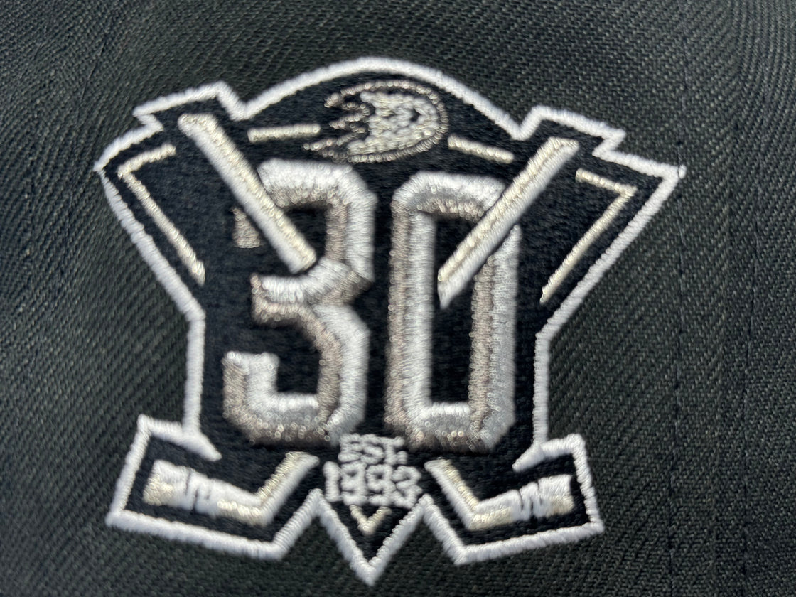 Anaheim Ducks 30th Anniversary 59FIFTY New Era Fitted Hats-Black