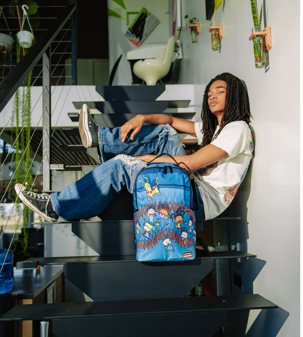 Rugrats Playpen Sharkmouth Dlxsr Backpack