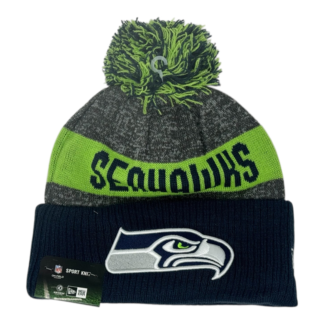 Seattle Seahawks New Era NFL On field Sport Knit Cap Beanie