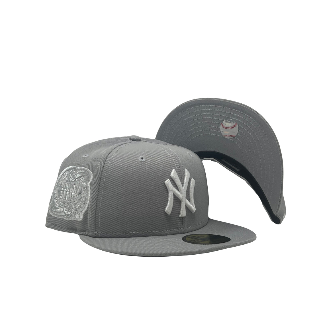 New York Yankees Subway Series Light Gray New Era Fitted Hat