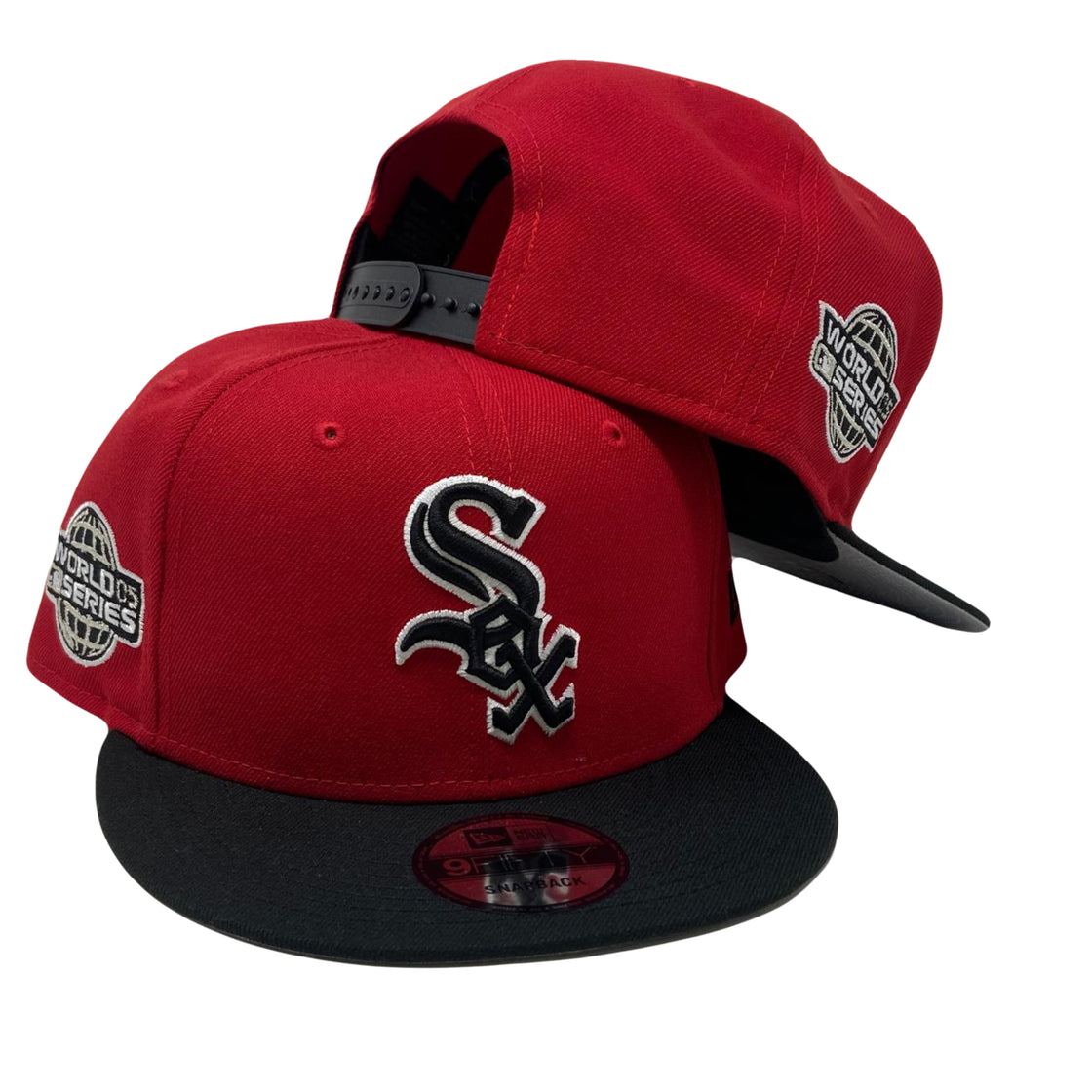 Chicago White Sox 2005 World Series Red And Black 9Fifty New Era Snapback Hat