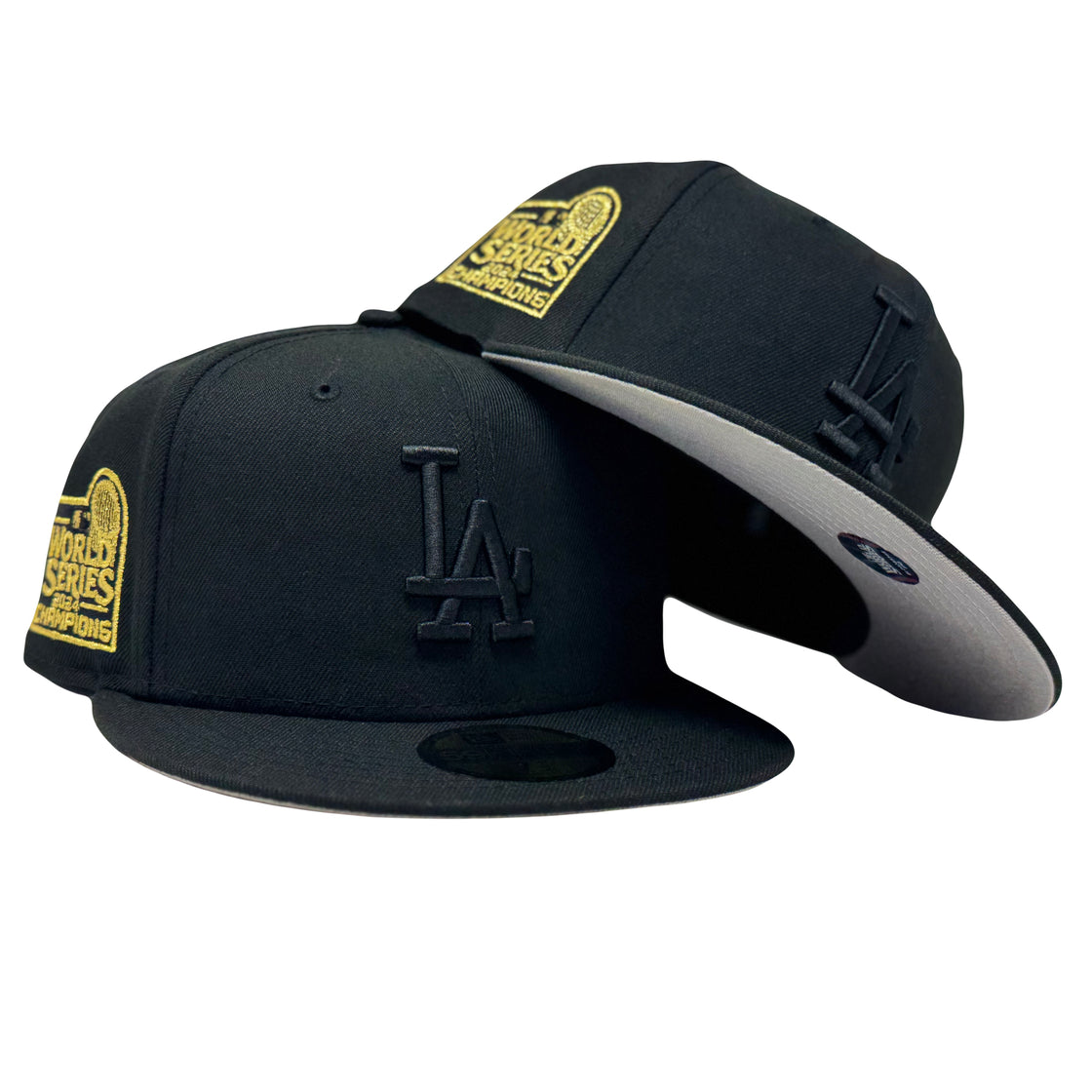 Los Angeles Dodgers 2024 World Series Champions Black New Era Fitted Hats