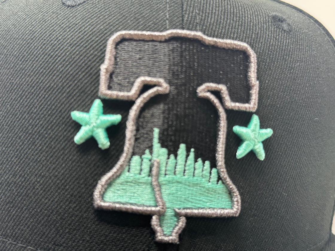 Philadelphia Phillies City Connect Logo Mint Green Brim Fitted Hats