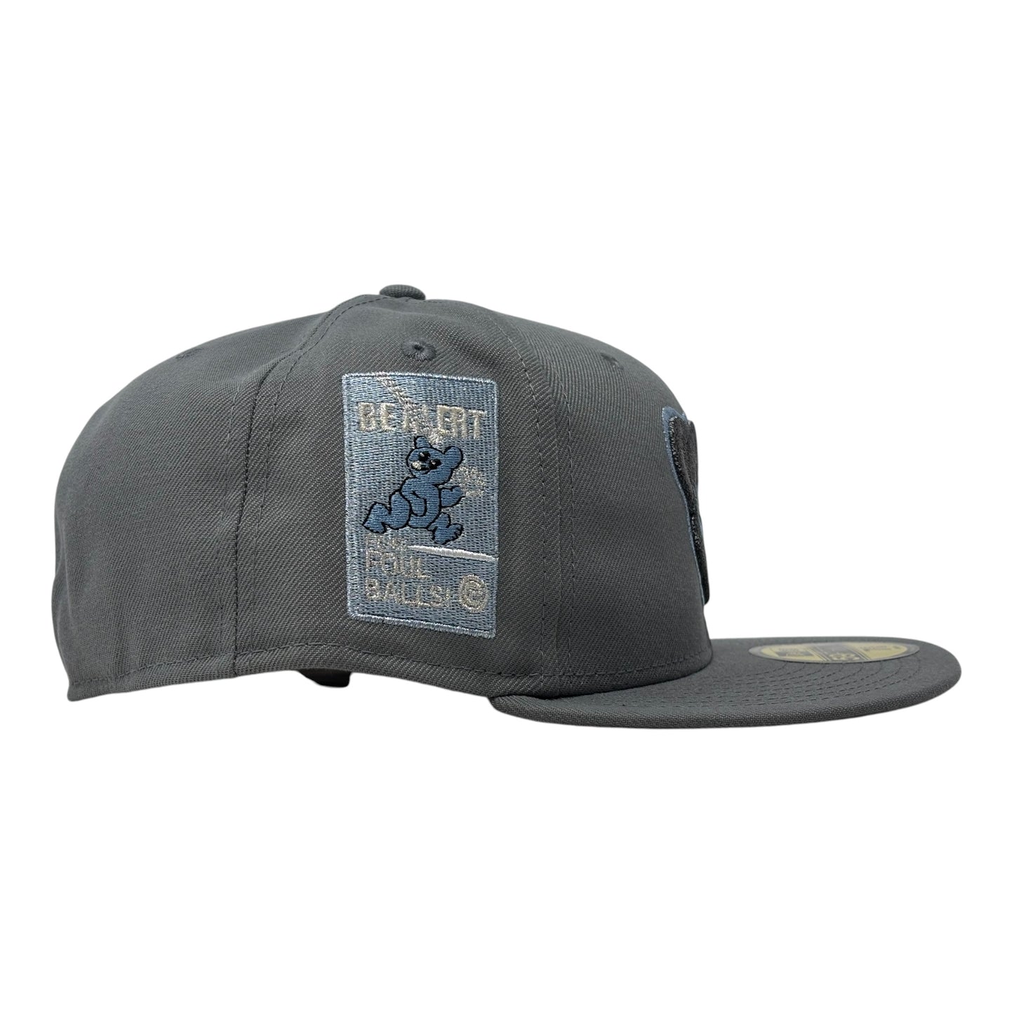 Chicago Cubs Be Alert Foul Ball Logo Fitted Hats-Light Gray