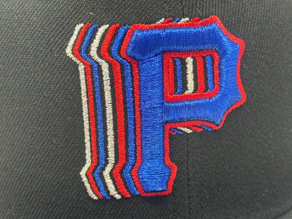 Pittsburgh Pirates 1979 World Series Shadow Logo Fitted Hat-Black