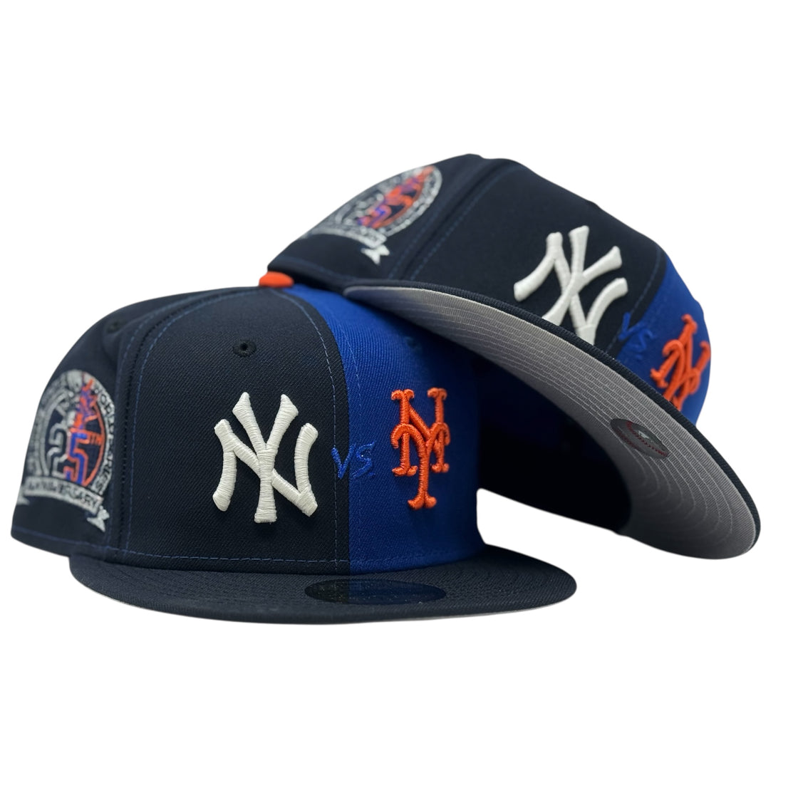 New York Yankees VS Mets Subway Series Fitted Hat-Team Color