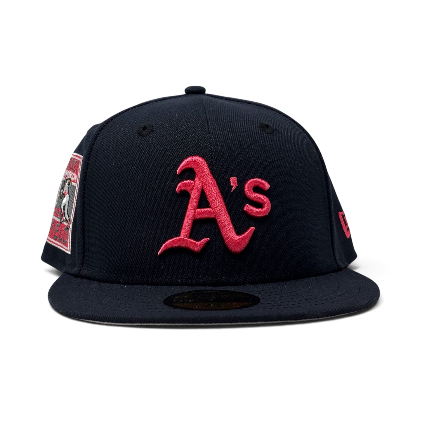 Oakland Athletics Rickey Handerson 59Fifty New Era Fitted Hat-Navy