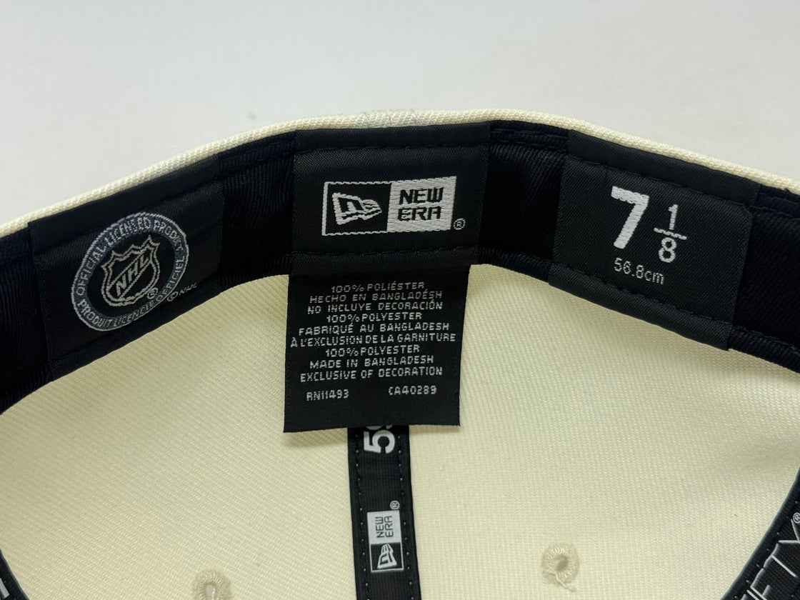 New York Islanders 40th Anniversary Fitted Hats- Chrome Black