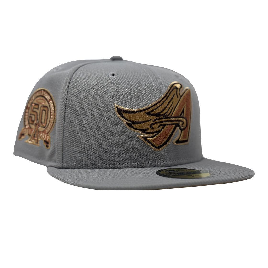 Los Angeles Angels 50th Anniversary Gray 59Fifty New Era Fitted Hats