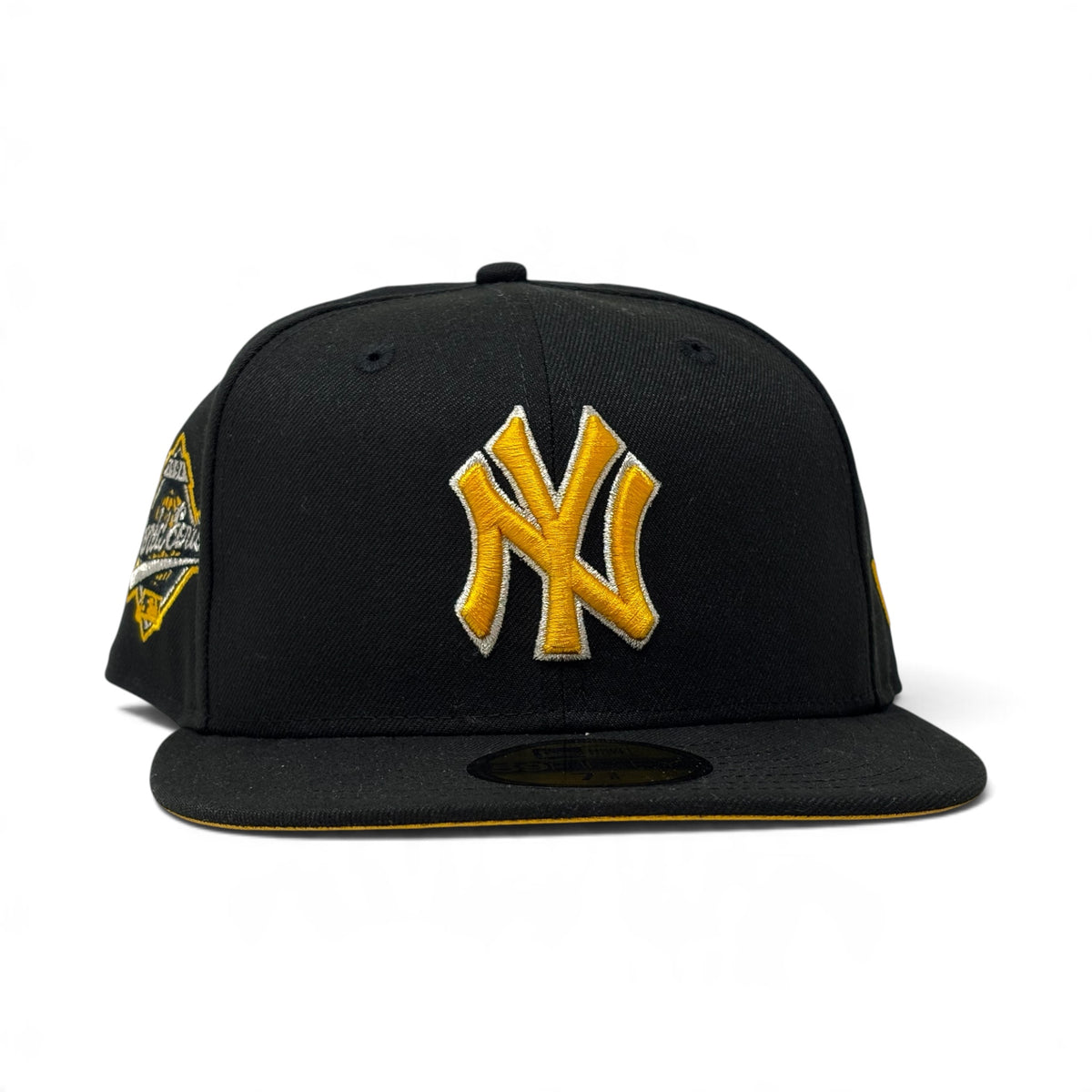 New York Yankees 1996 World Series Taxi Yellow Brim New Era Black Fitted-Black