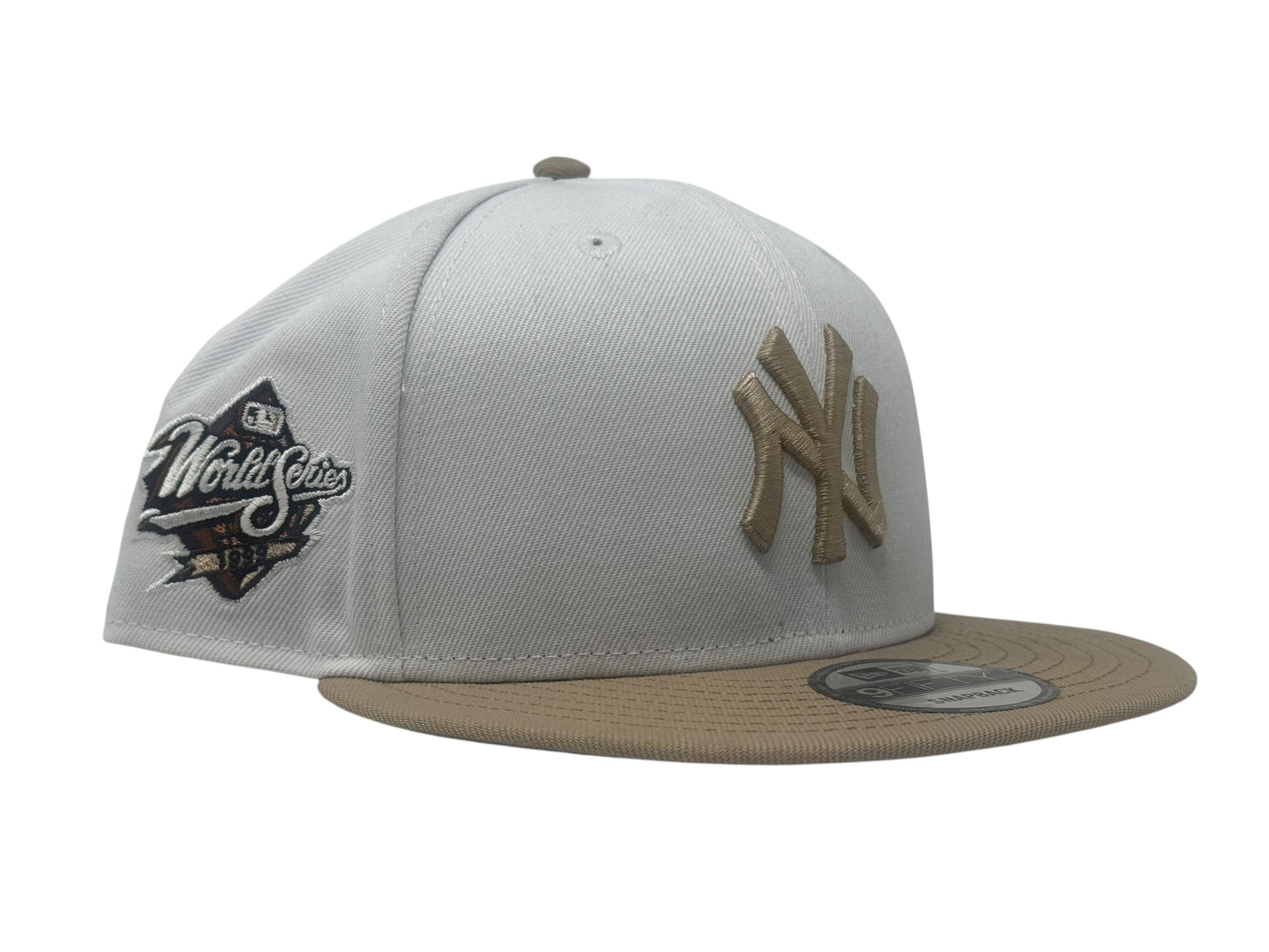 New York Yankees 1999 World Series Snapback Hats-White Camel