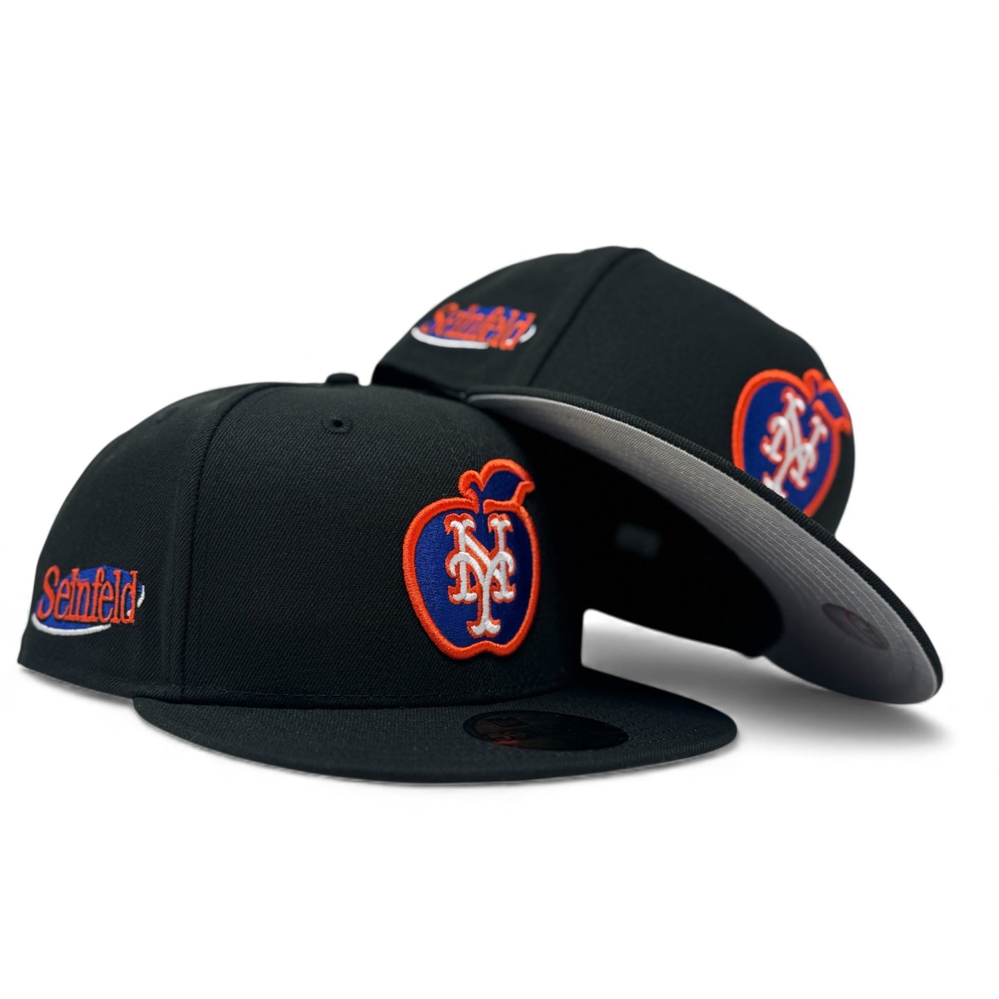 New York Mets * Seinfeld Apple Logo New Era Fitted Hat