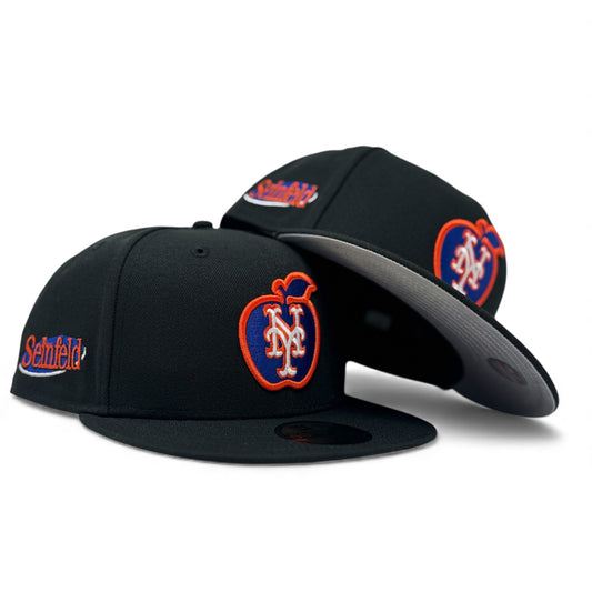 New York Mets * Seinfeld Apple Logo New Era Fitted Hat