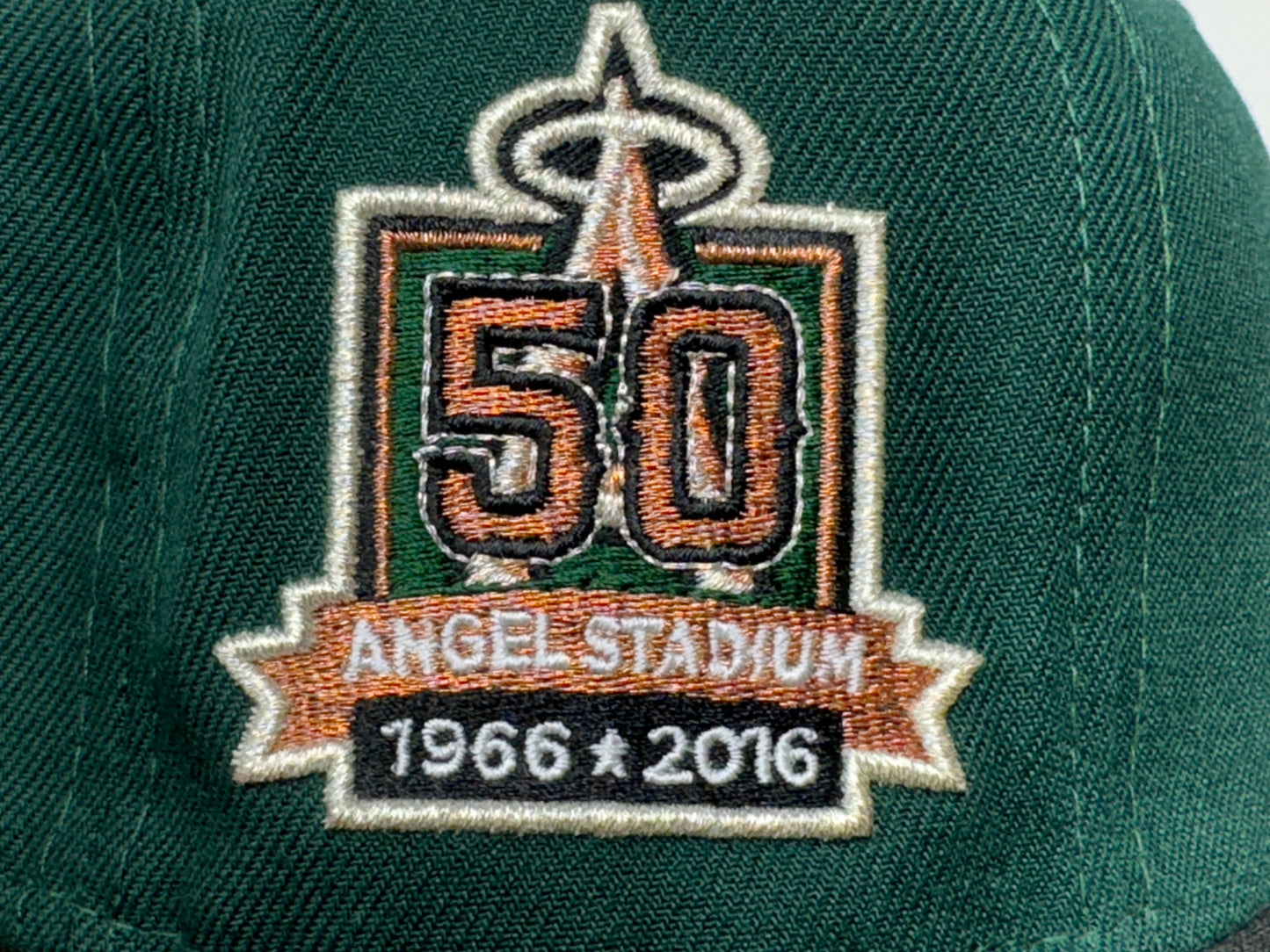Los Angeles Angels 50th Anniversary Green Black 59Fifty Fitted Hats