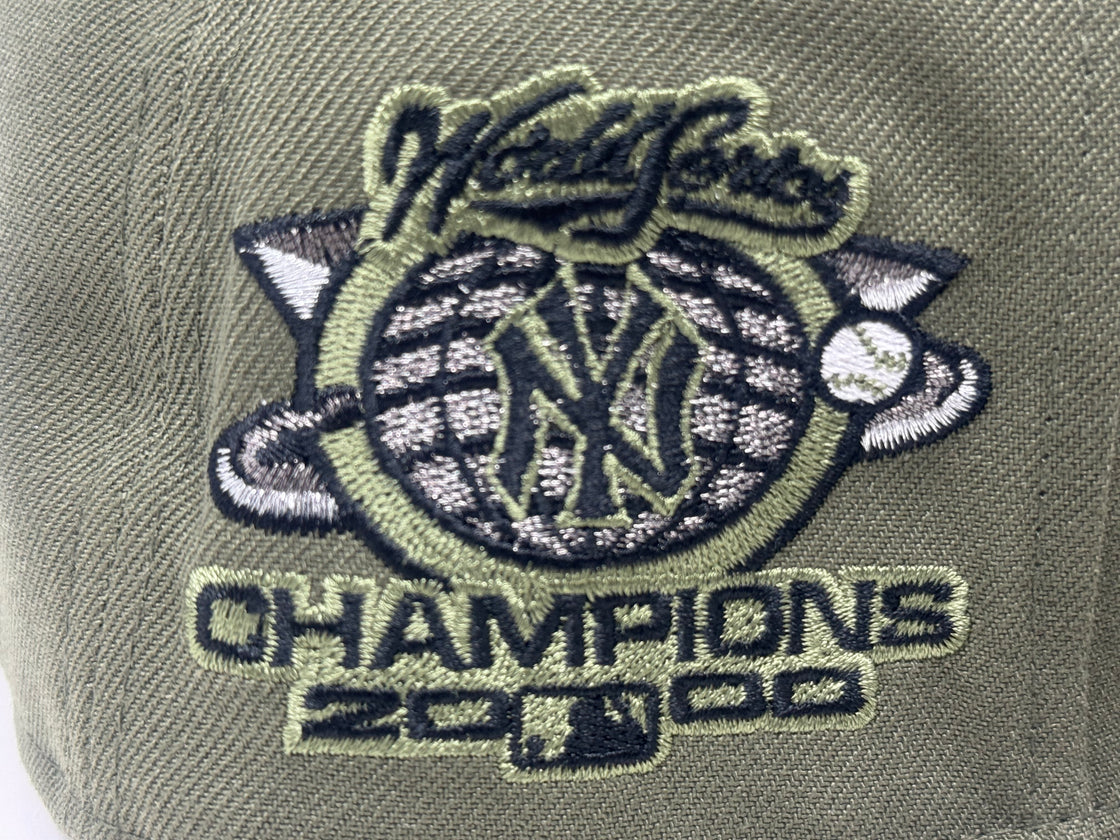 New York Yankees 2000 World Series Champions Fitted Hats-Olive Green