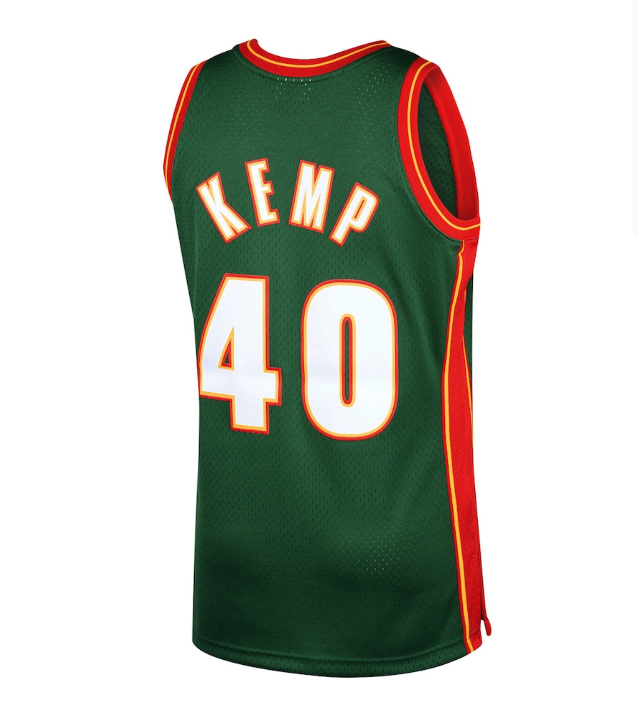 Men's Seattle SuperSonics Shawn Kemp Mitchell & Ness Green 40 Classics Swingman Jersey
