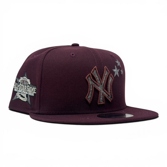 New York Yankees 2026 All Star Game Snapback Hats-Maroon