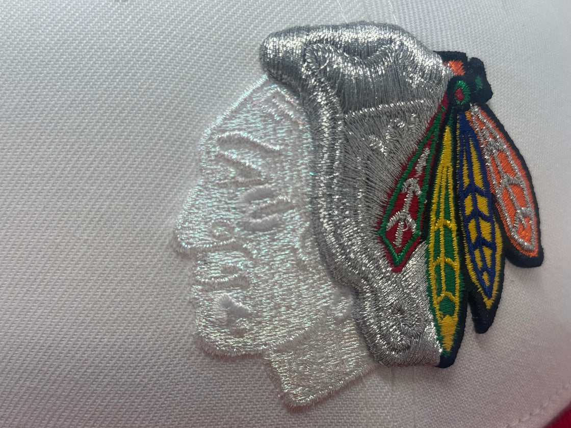 Chicago Blackhawks 2015 Winter Classic New Era Fitted Hats-White Red