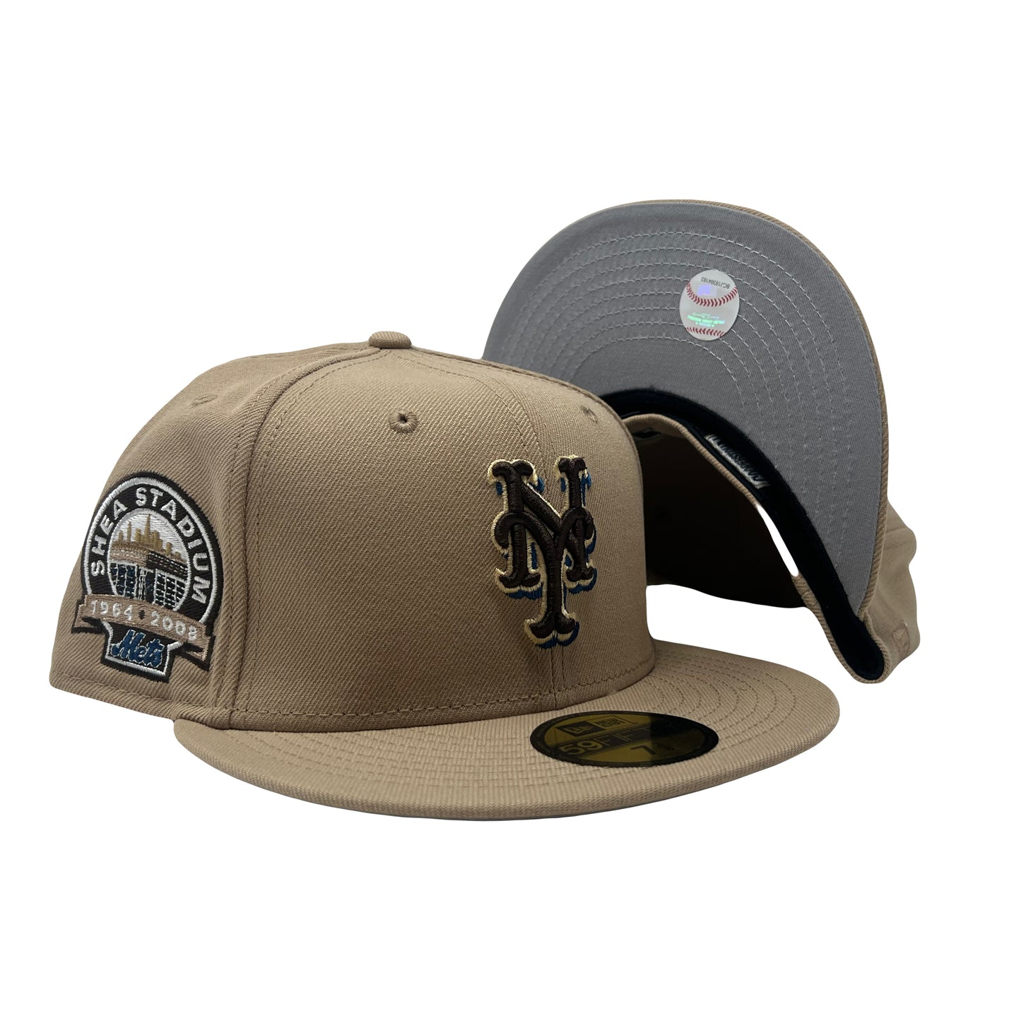 New York Mets Shea Stadium Beige 5950 New Era Fitted Hat