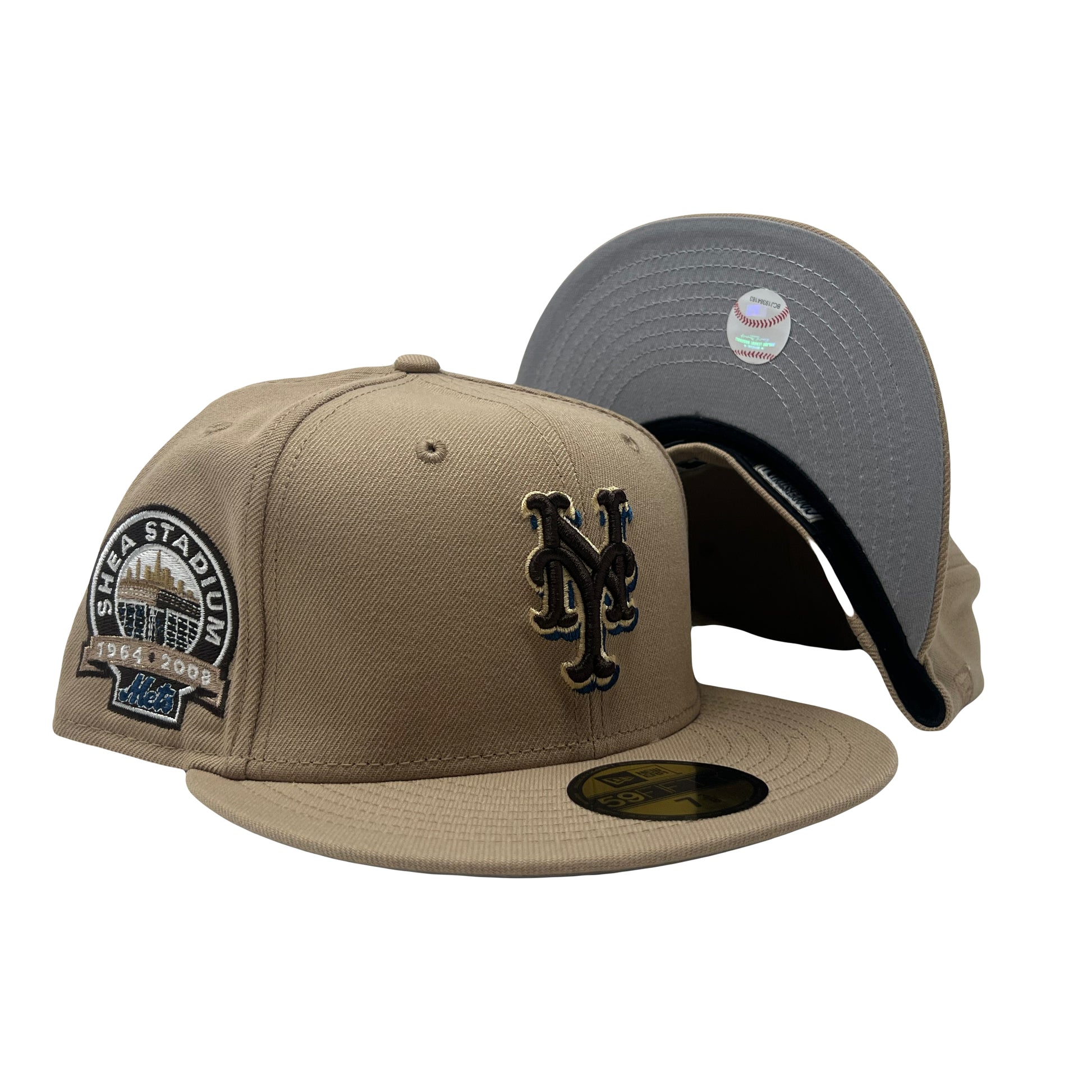 New York Mets Shea Stadium Beige 5950 New Era Fitted Hat
