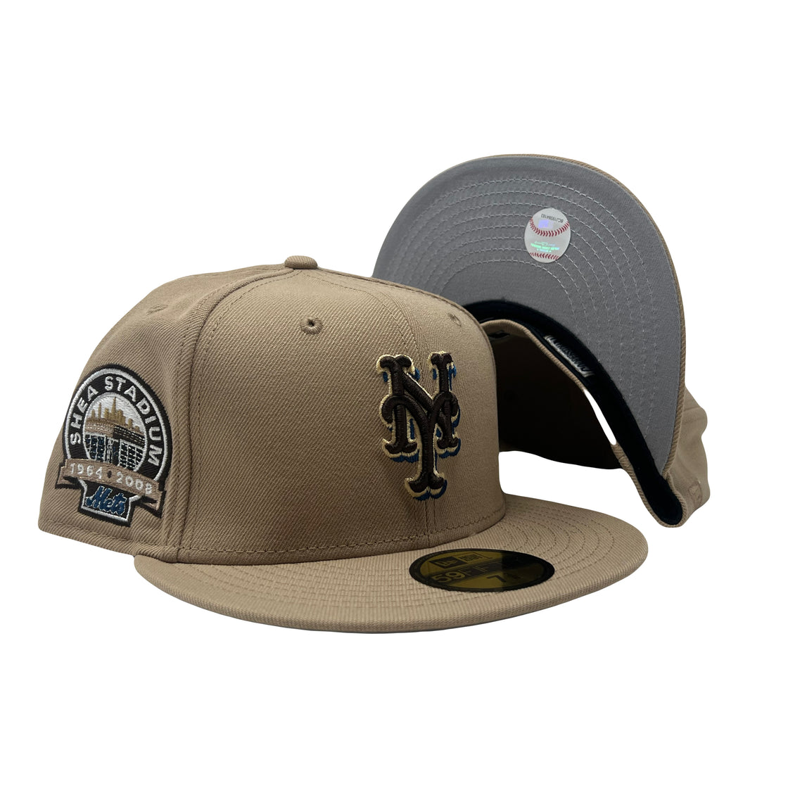 New York Mets Shea Stadium Beige 5950 New Era Fitted Hat