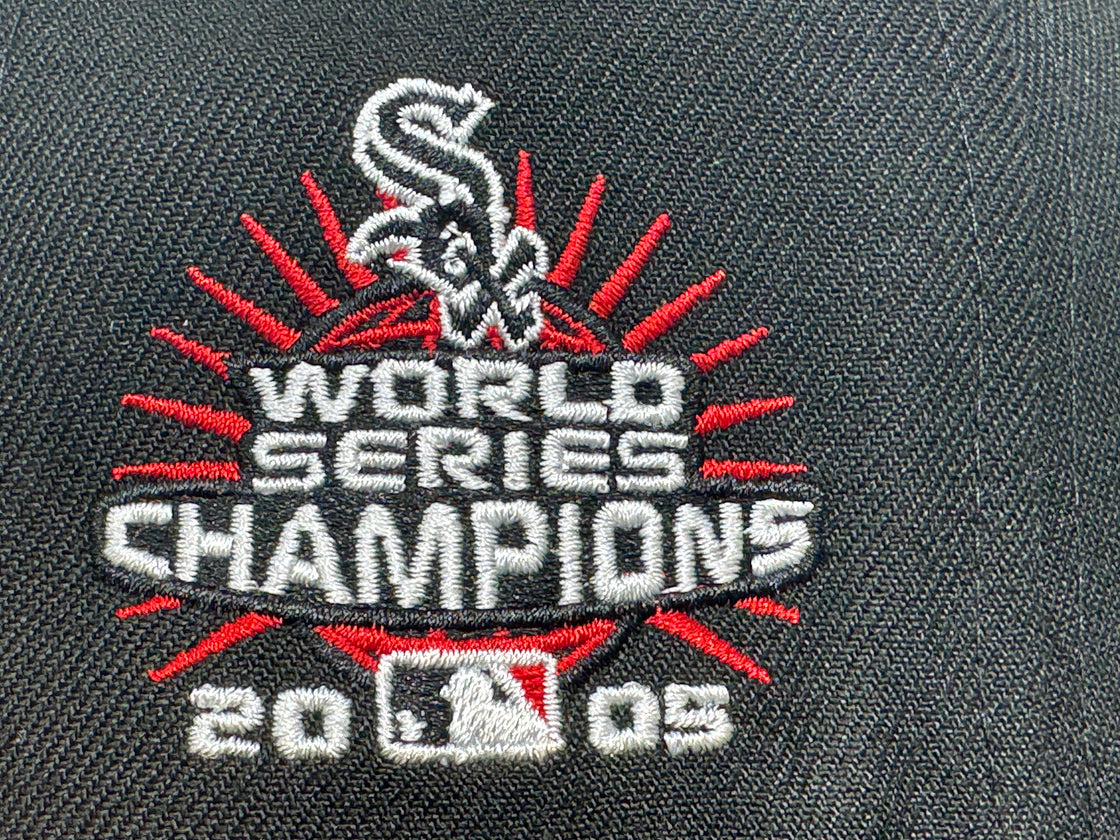 Chicago White Sox 2005 World Series Champions Red Brim New Era Fitted Hat