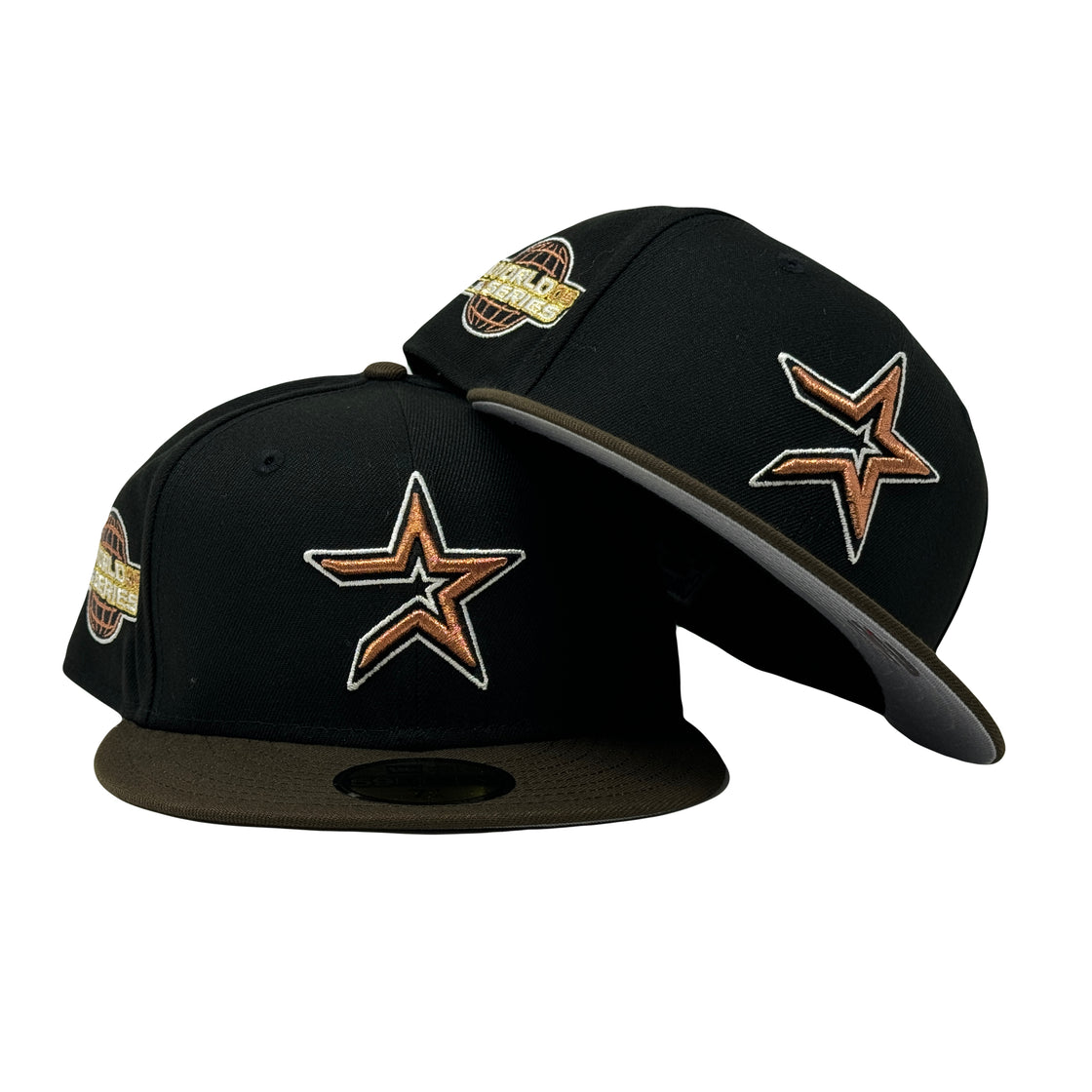 Houston Astros Black Brown 2005 World Series New Era Fitted Hat