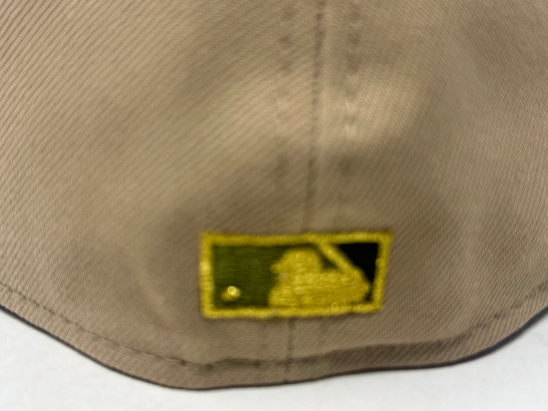 Los Angeles Angels 35th Anniversary Fitted Hat - Tan Olive