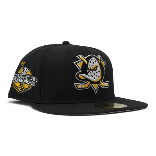 Anaheim Ducks Stanley Cup Champions "Black & Yellow" Pack Fitted Hats