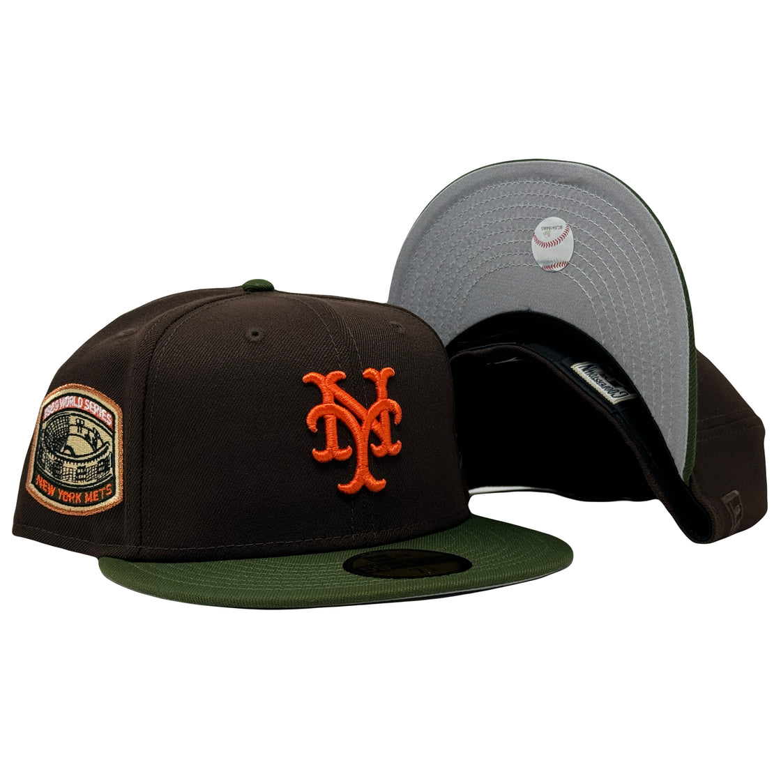 New York Mets 1969 World Series Brown Olive 59Fifty New Era Fitted Hat