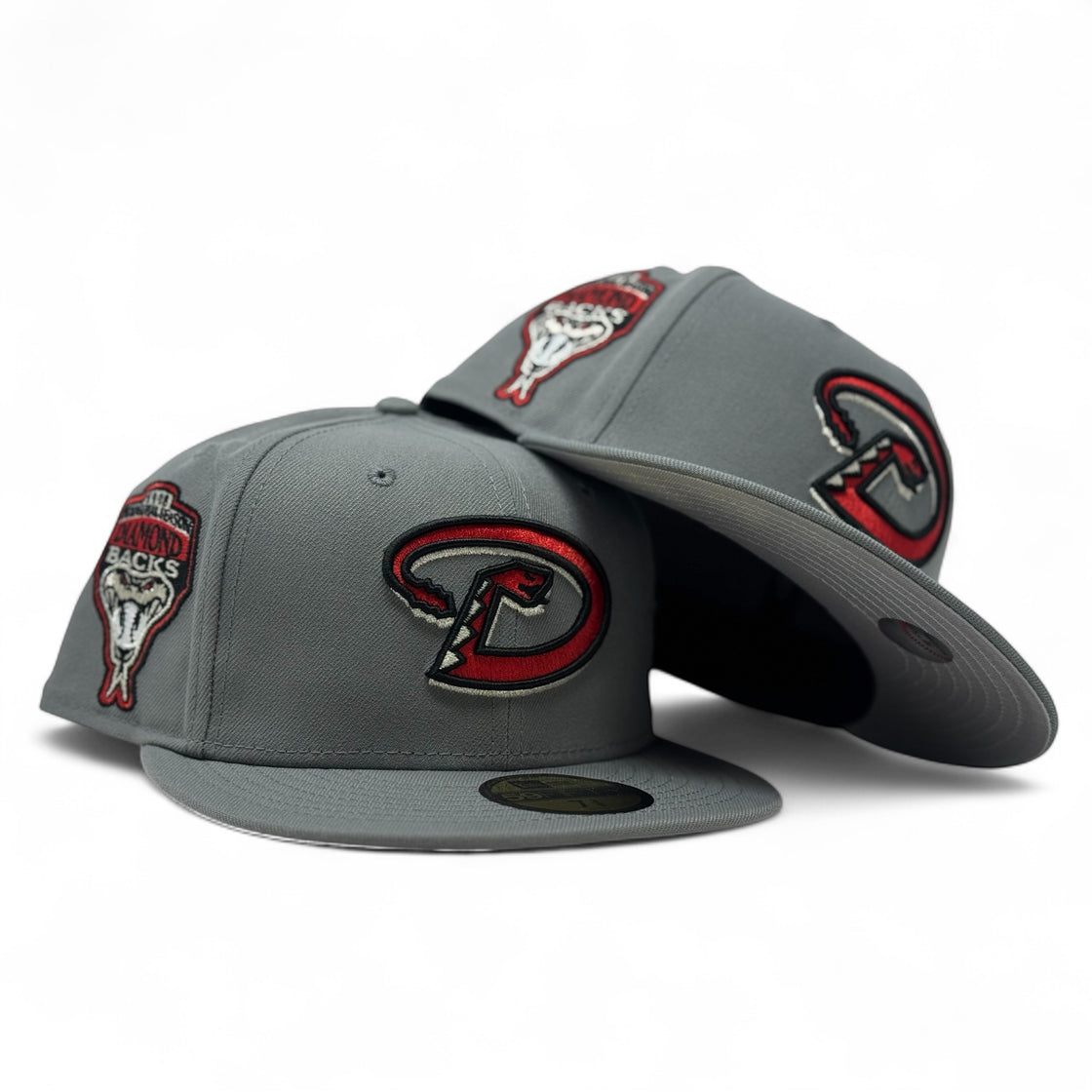 Arizona Diamondbacks 1998 Season Fitted Hats-Storm Gray