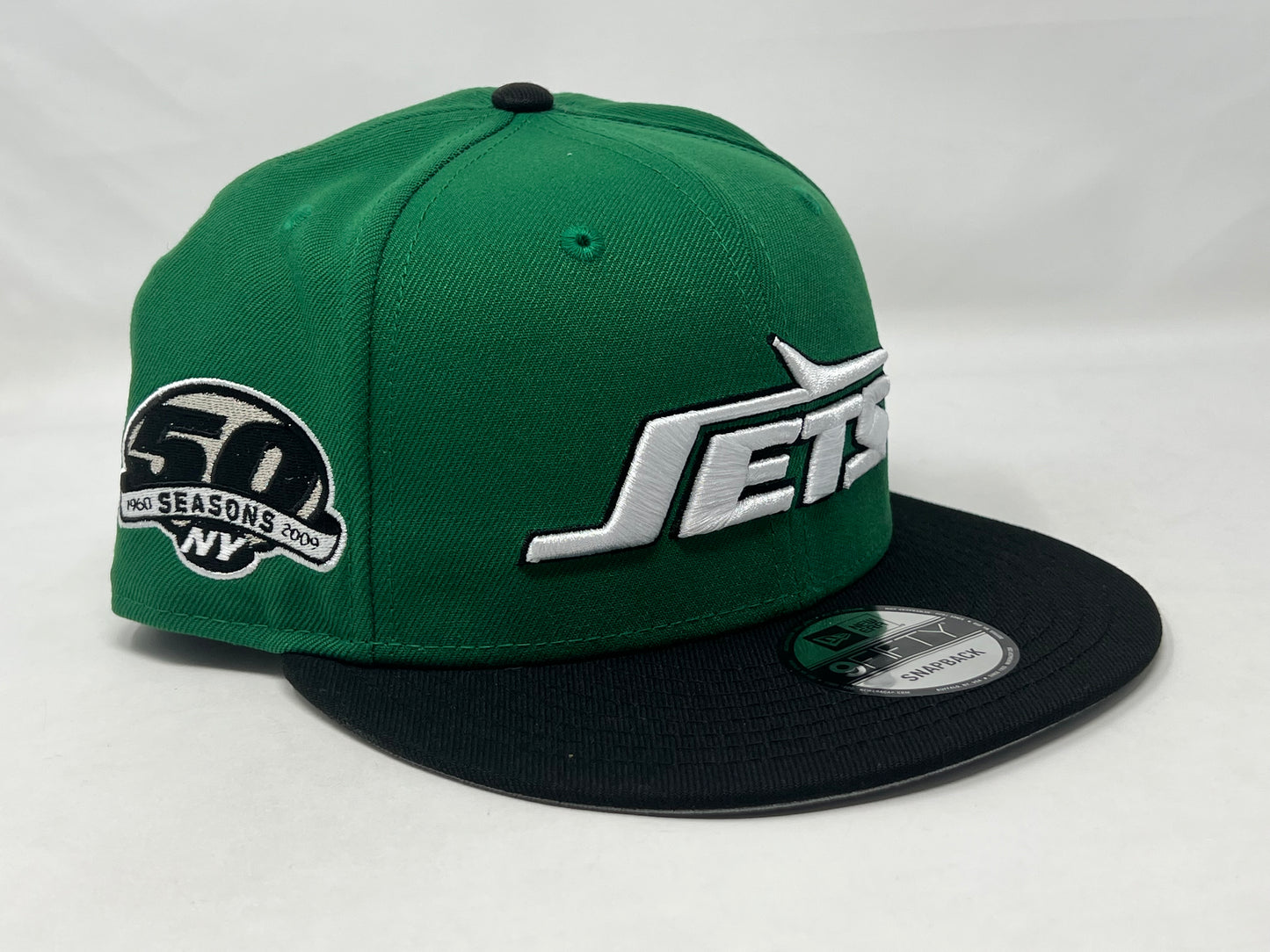 New York Jets 50th Anniversary Kelly Green New Era Snapback hat