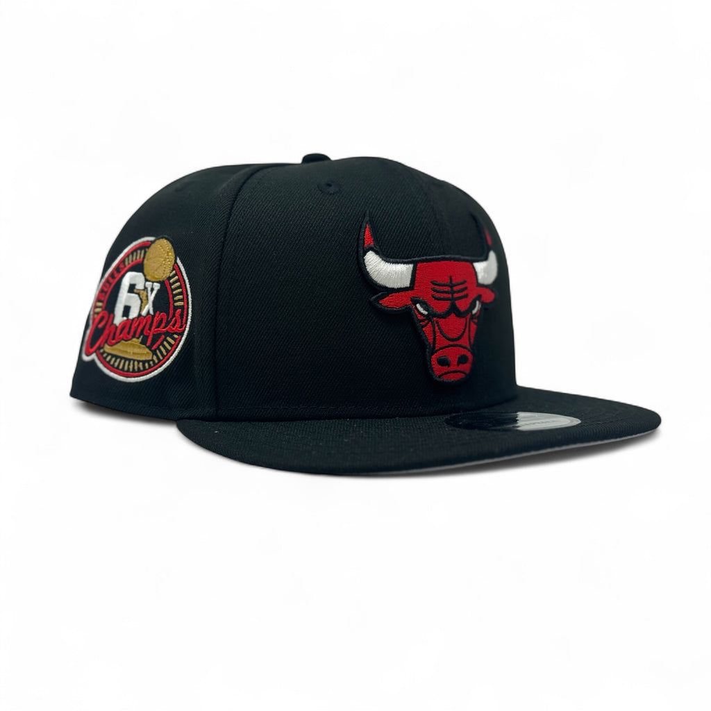 Chicago Bulls 6X Champs Black 9FIFTY Snapback