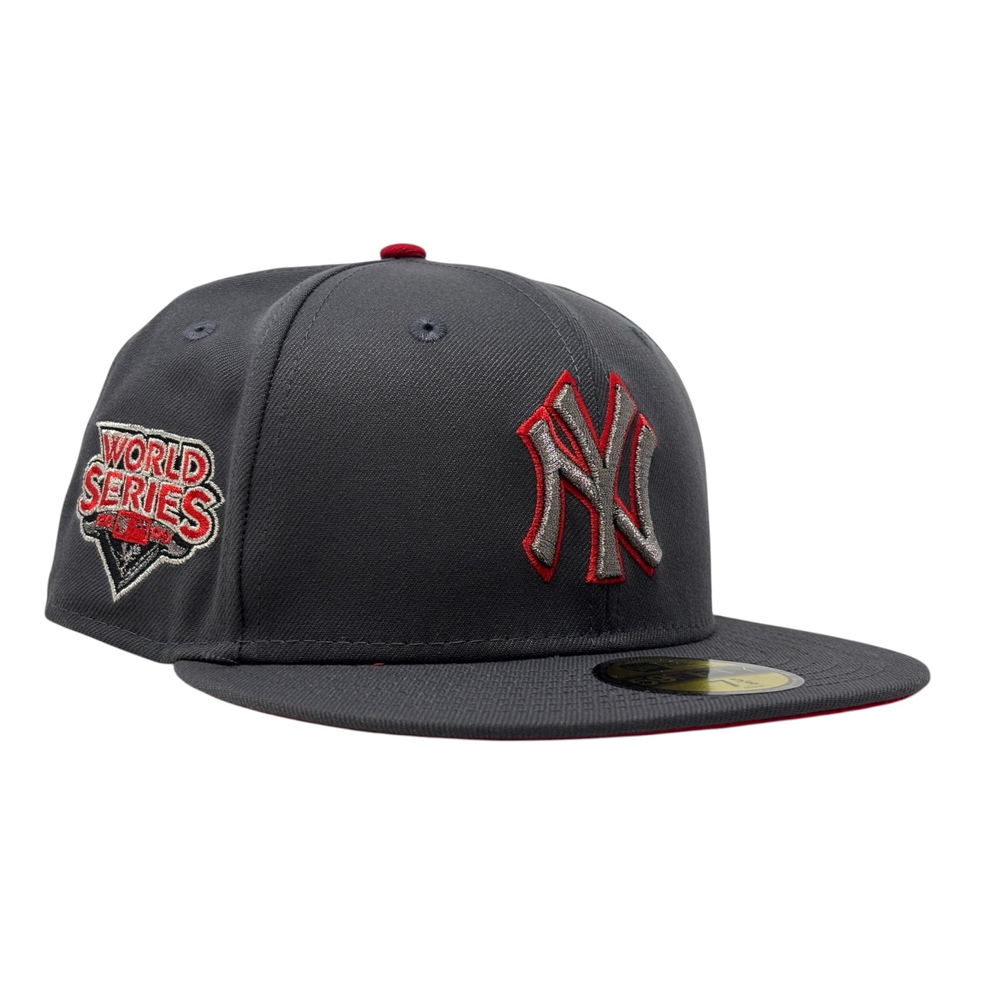 New York Yankees 2000 World Series Red Brim Fitted Hat