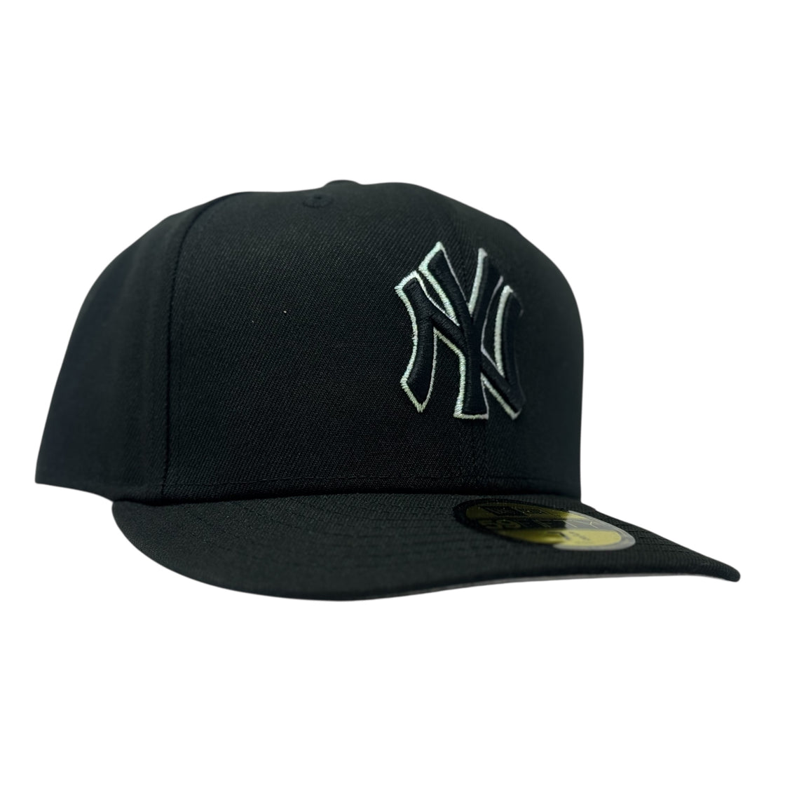 New York Yankees Pre -Curved Visor 59FIFTY Fitted Hat-Black