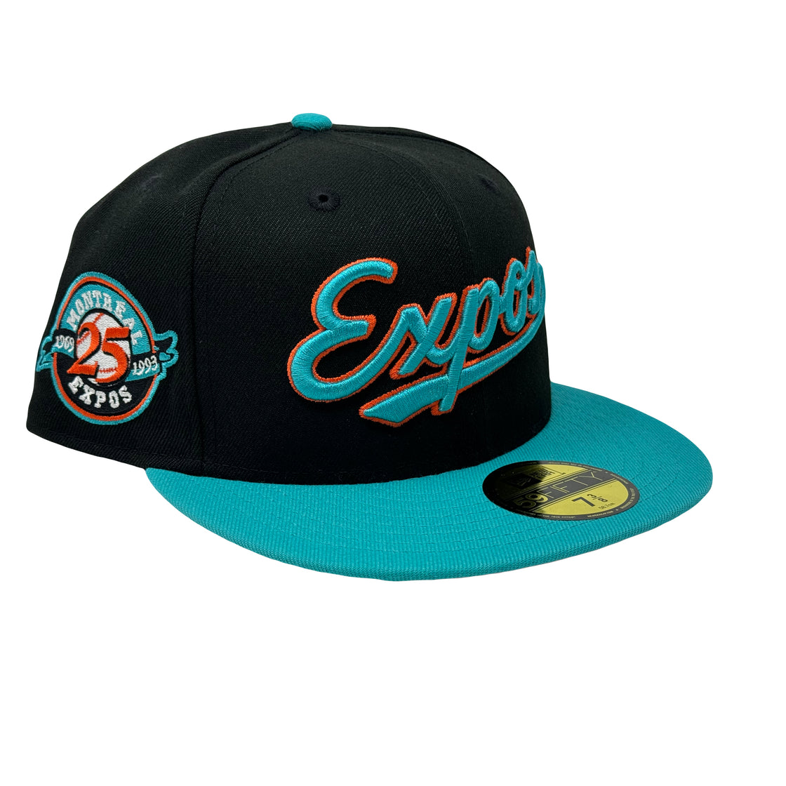 Montreal Expos 25th Anniversary Orange Brim 5950 New Era Fitted Hat