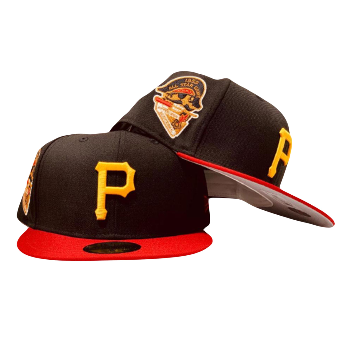 Pittsburgh Pirates 1959 All Star Game Black Red Gray Brim 59Fifty New Era Fitted Hat