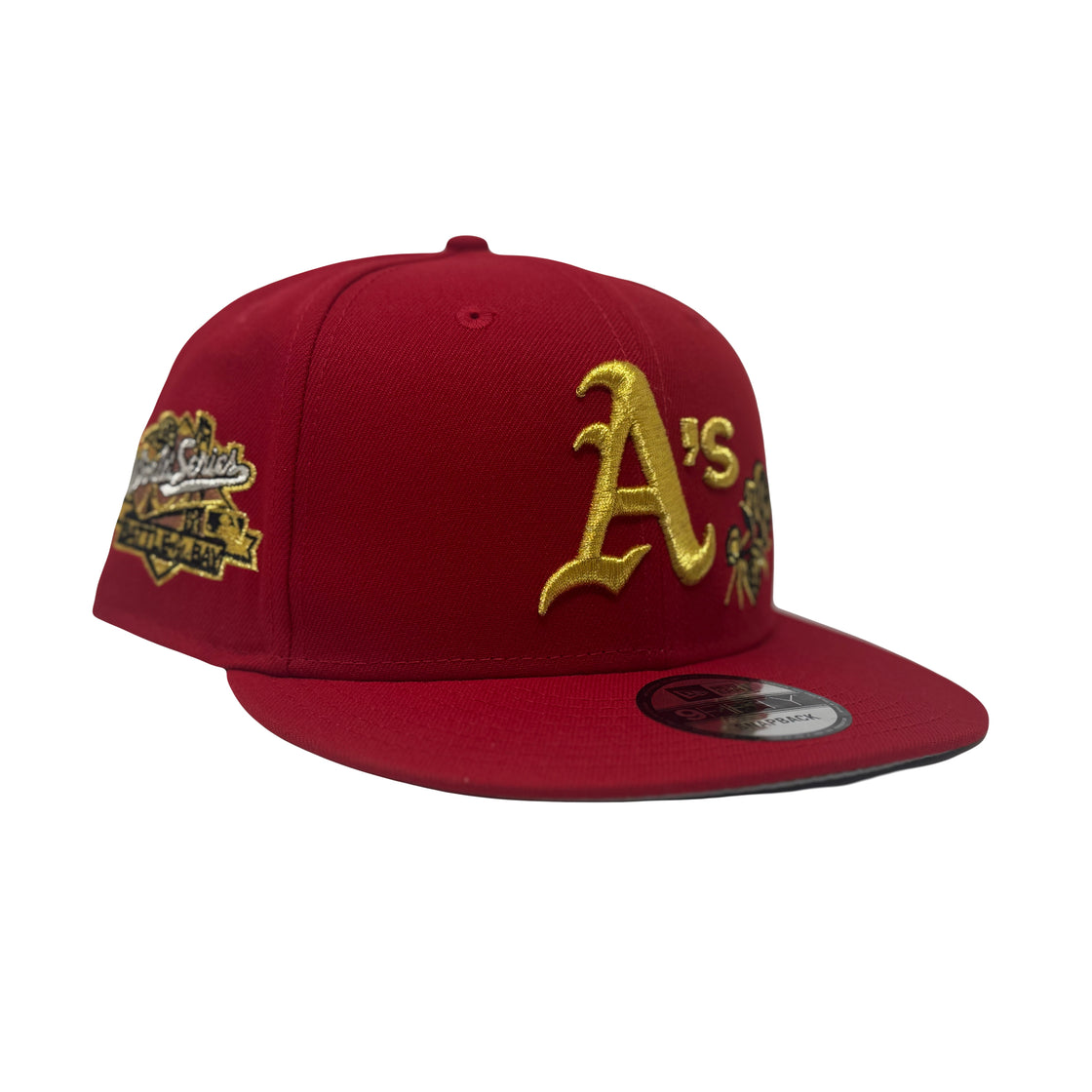 Oakland Athletics Battle of The Bay Flower Pack Red New Era Snapback Hats