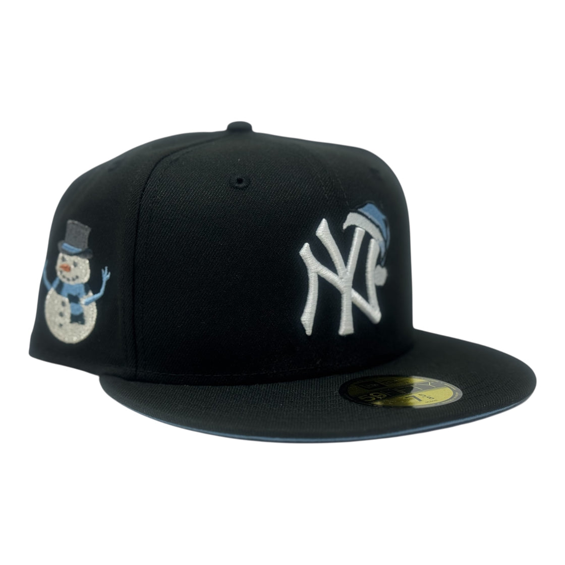 New York Yankees Santa Claus Snowman 59Fifty Fitted Hat-Black