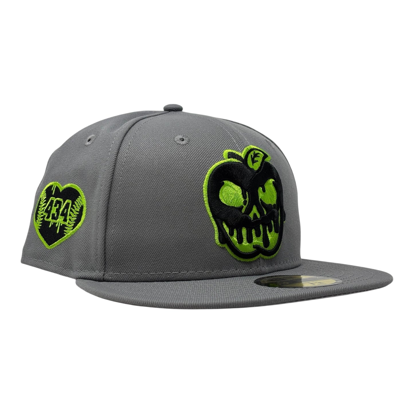 Lynchburg Hillcats Poison Apple 59Fifty New Era Fitted Hat-Gray