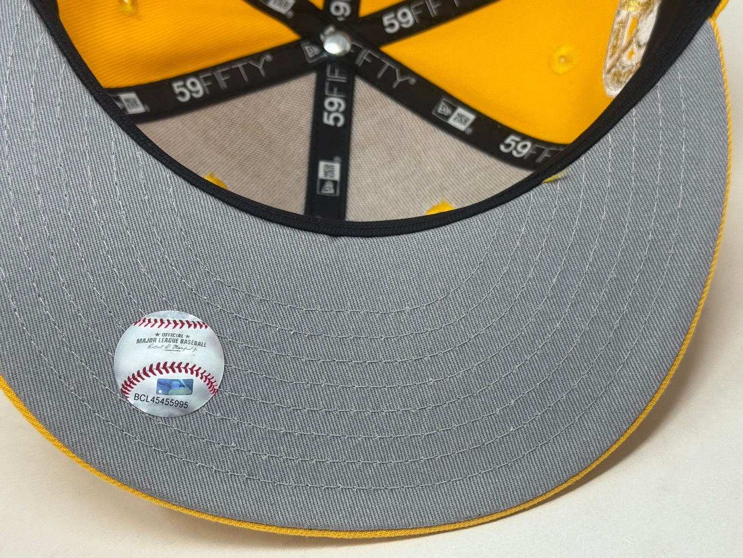 New York Yankees 1962 World Series New Era Fitted Hats-Taxi Yellow
