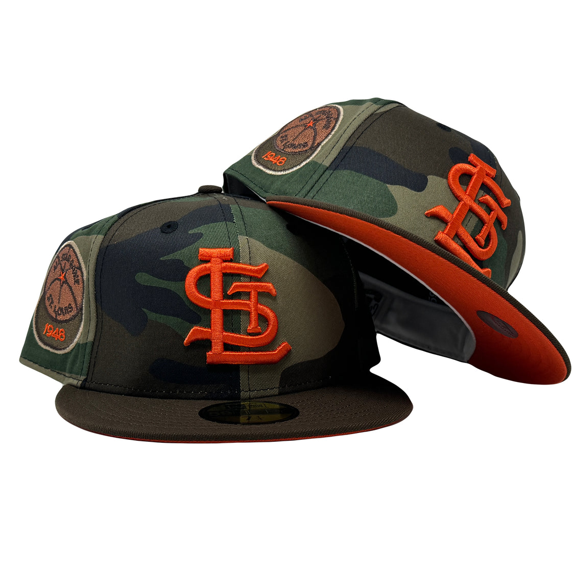 St. Louis Cardinals 1948 World Series Orange Brim New Era Fitted Hat