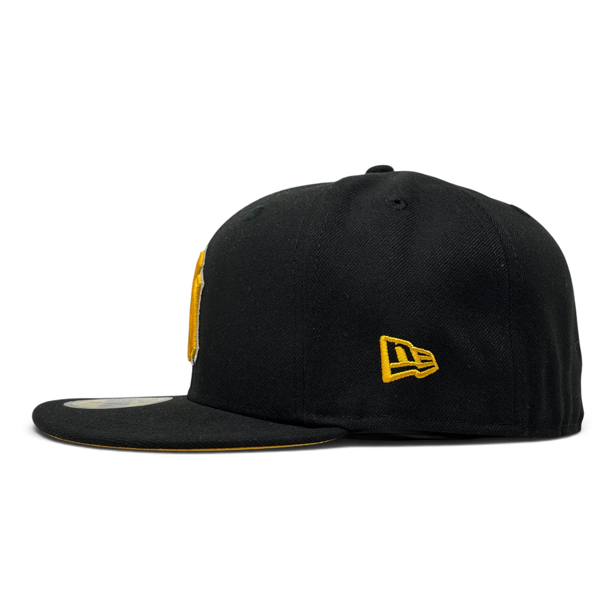New York Yankees 1996 World Series Taxi Yellow Brim New Era Black Fitted-Black