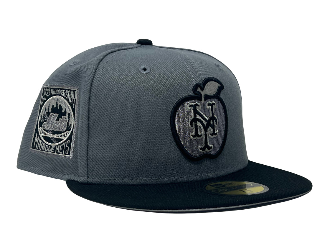 New York Mets 25th Anniversary Apple Logo New Era Fitted Hat