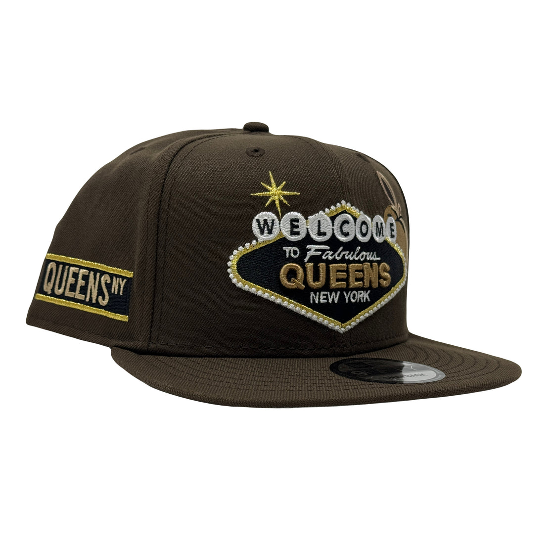 Welcome to queens Brown New Era Snapback hat