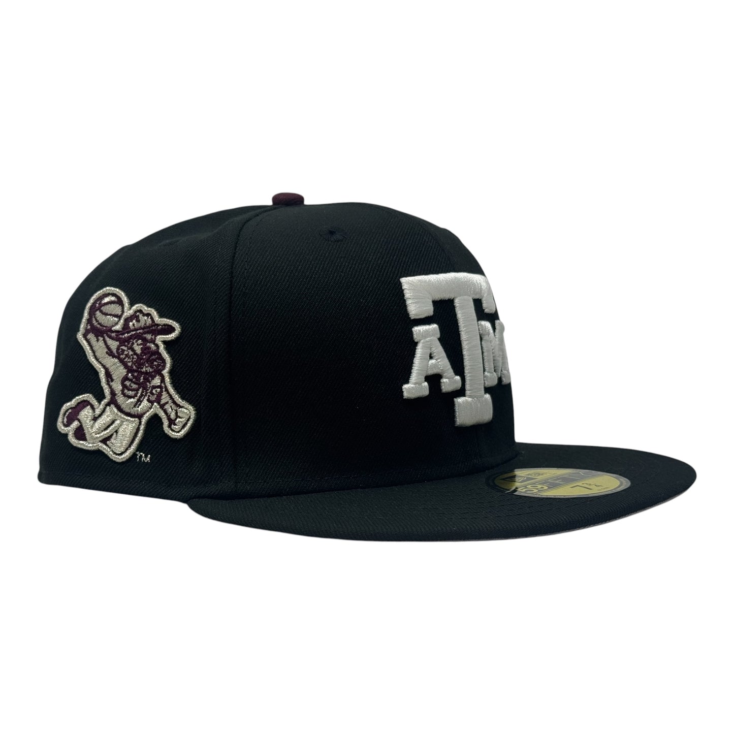 Texas A&M Aggies NCAA New Era Fitted Hat-Black White