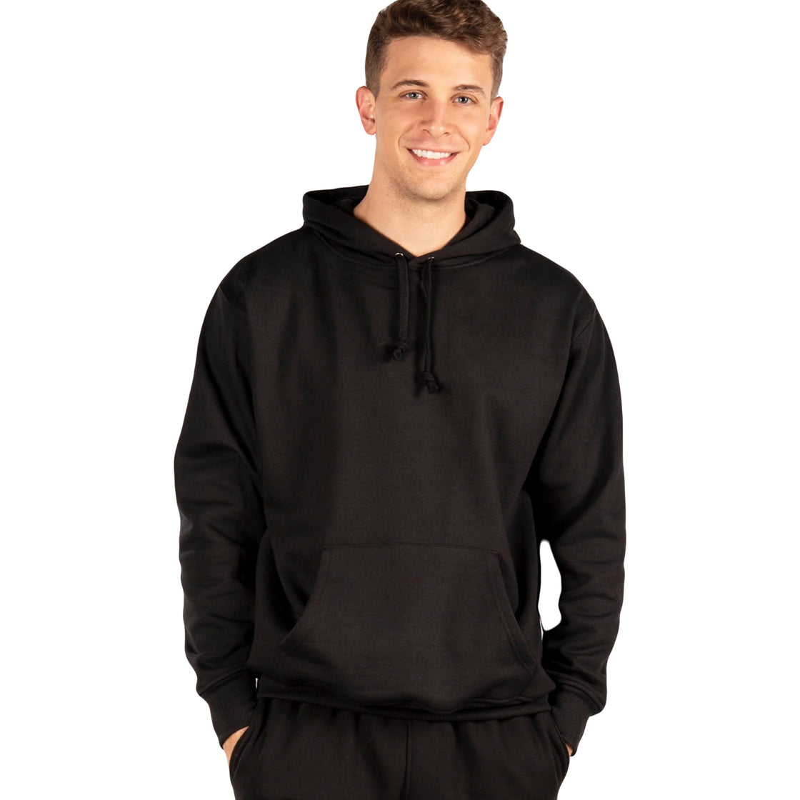 CityLab Heavyweight Pullover Fleece Hoodie- Black