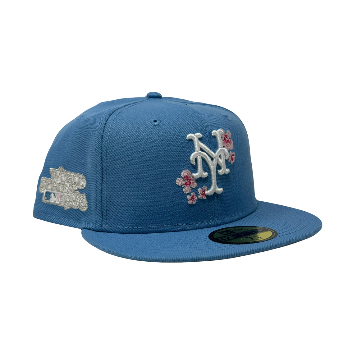 New York Mets 1986 World Series Cherry Blossom Pack Sky Blue 59Fifty New Era Fitted Hat