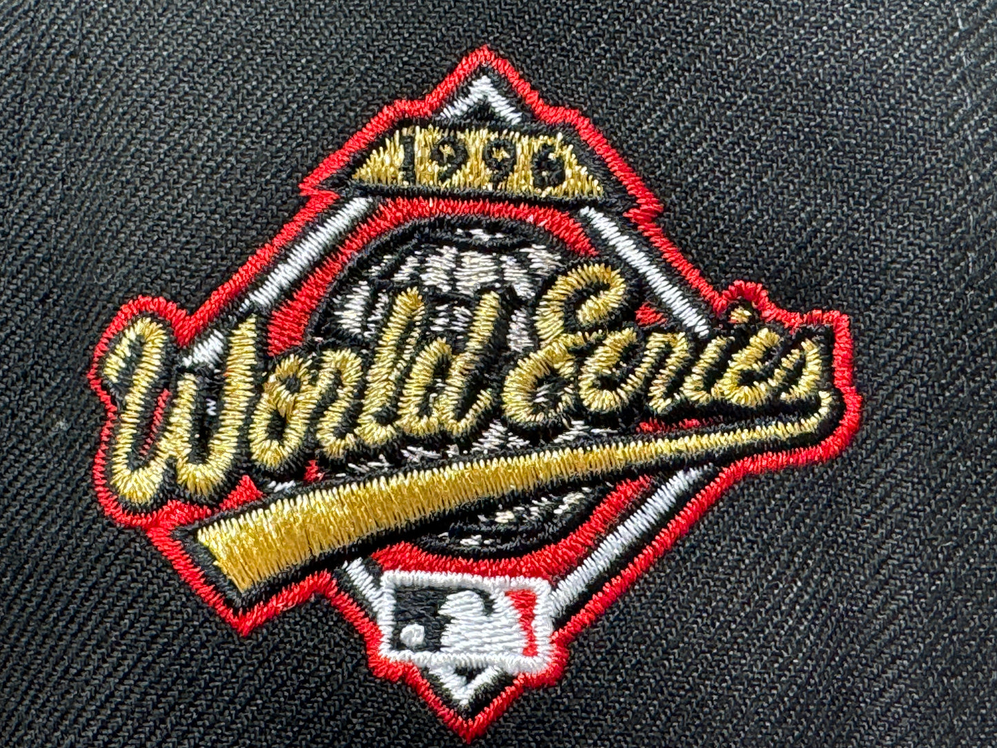 New York Yankees 1996 World Series Apple Logo Black 59Fifty New Era Fitted Hat