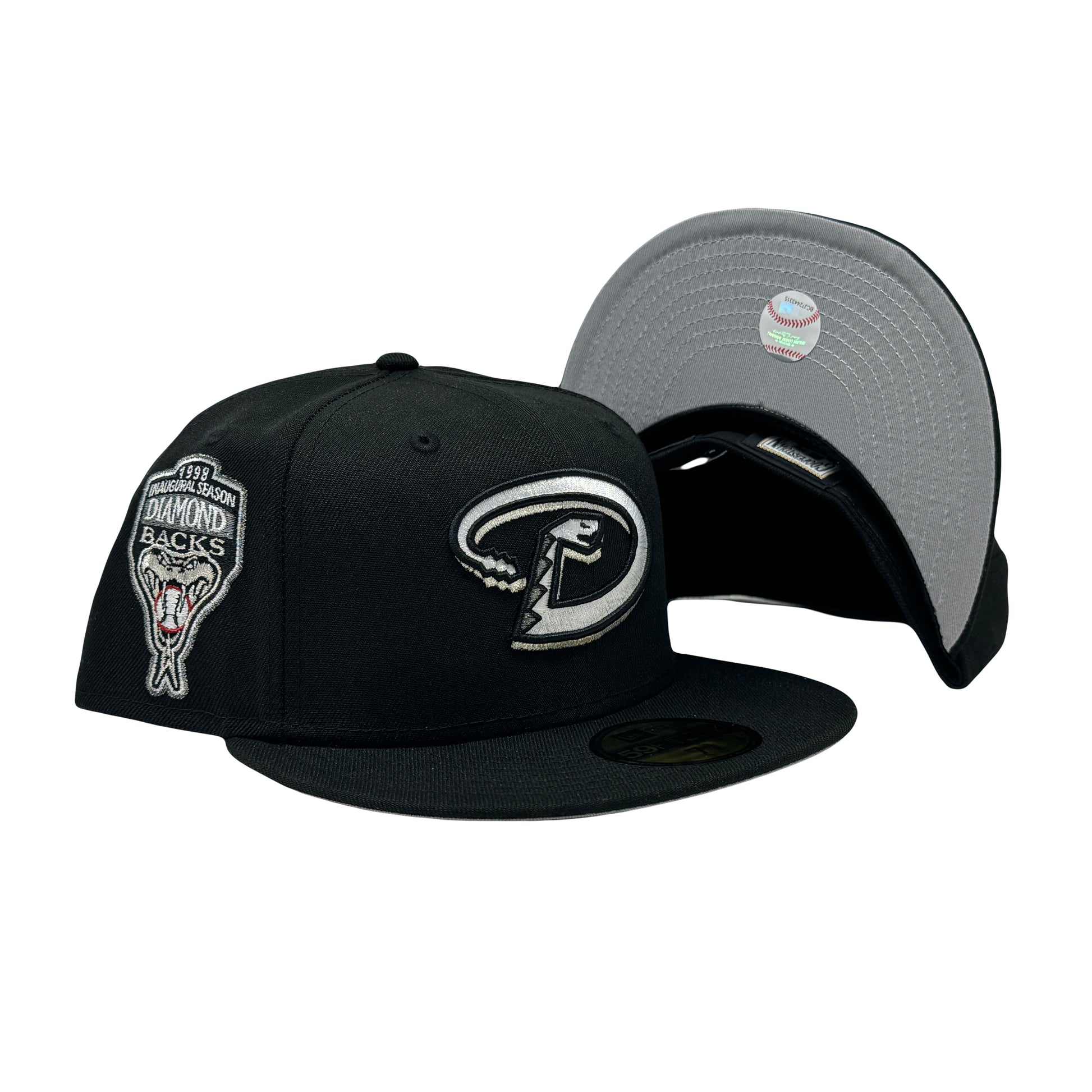 Arizona Diamondbacks 1998 Inaugural Season Sneaker Pack Black 59Fifty New Era Fitted Hat